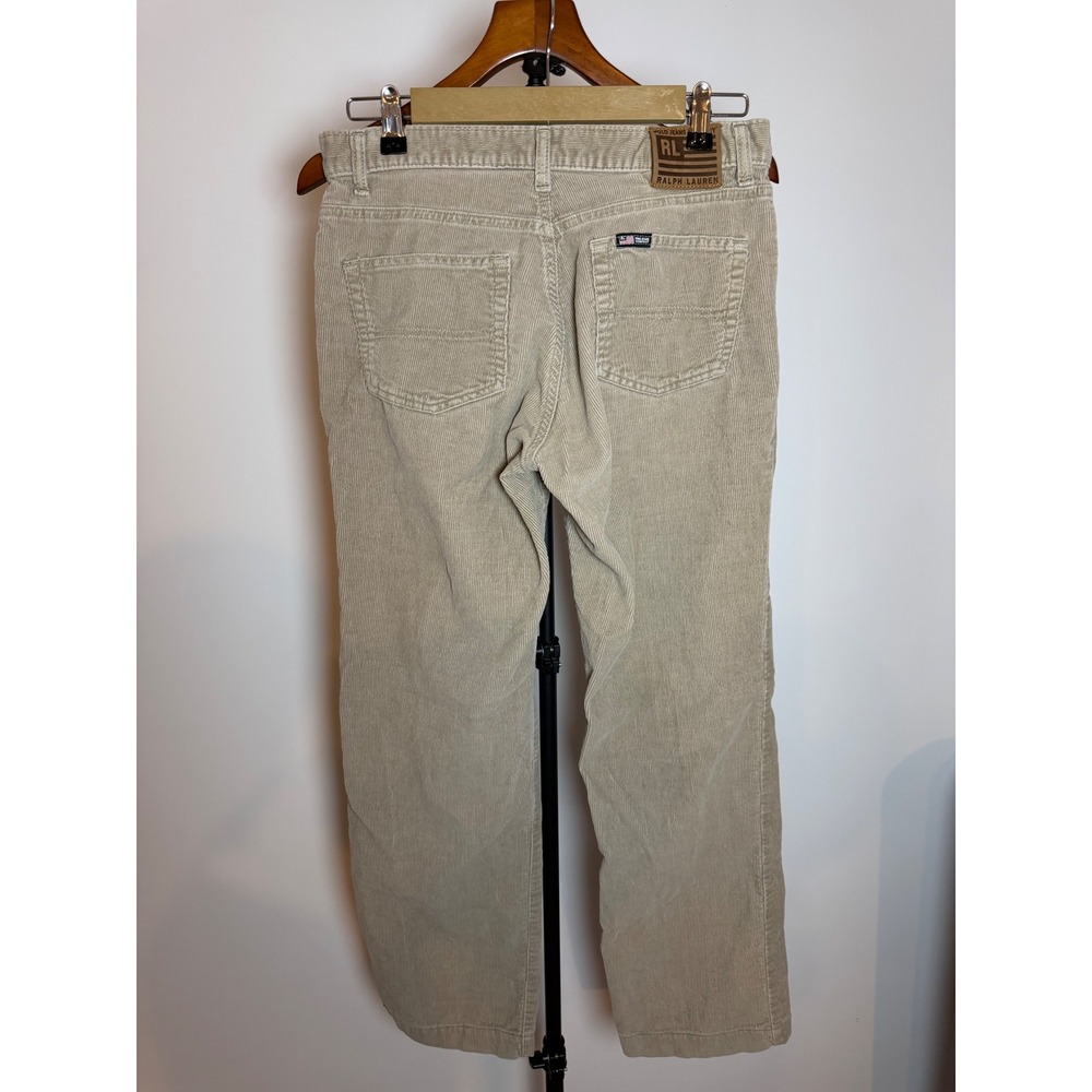 Polo Jeans Co Ralph Lauren Saturday Jean Tan Corduroy Straight Leg Pants Size 6
